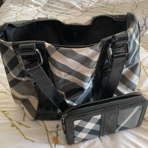 Burberry bag and walllet (PAIR!).